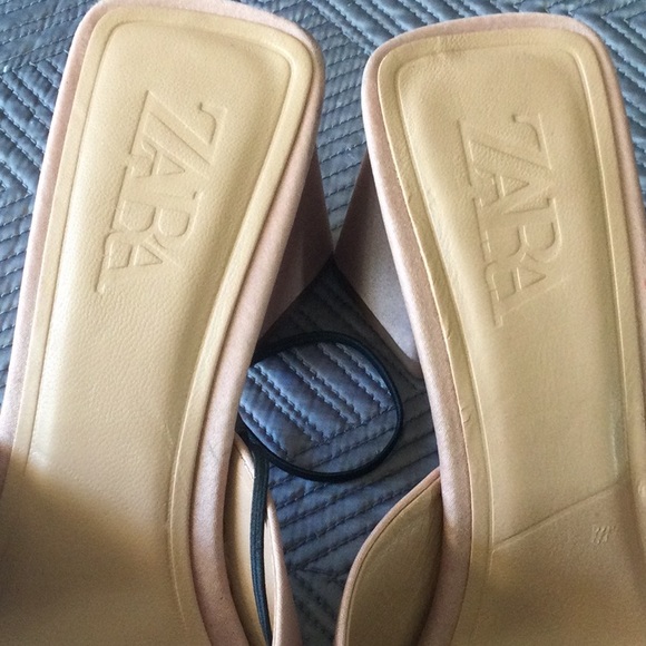 Zara size 8 (39) tan heels for women - Picture 3 of 5